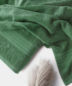 1 PC 100% Cotton Towel - Olive Green