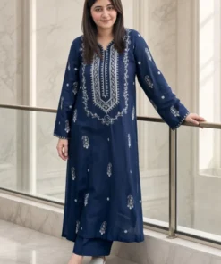 Afsheen – Unstitched Embroidered Dhanak – 2PC