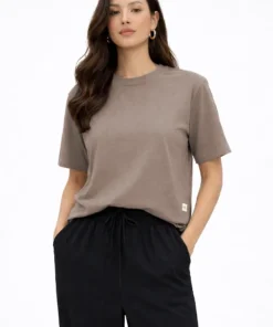Branded Women’s Walnut Color Casual T-Shirt