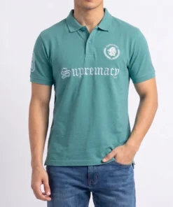 Girodano Branded Polo T-shirt Aqua Blue Color